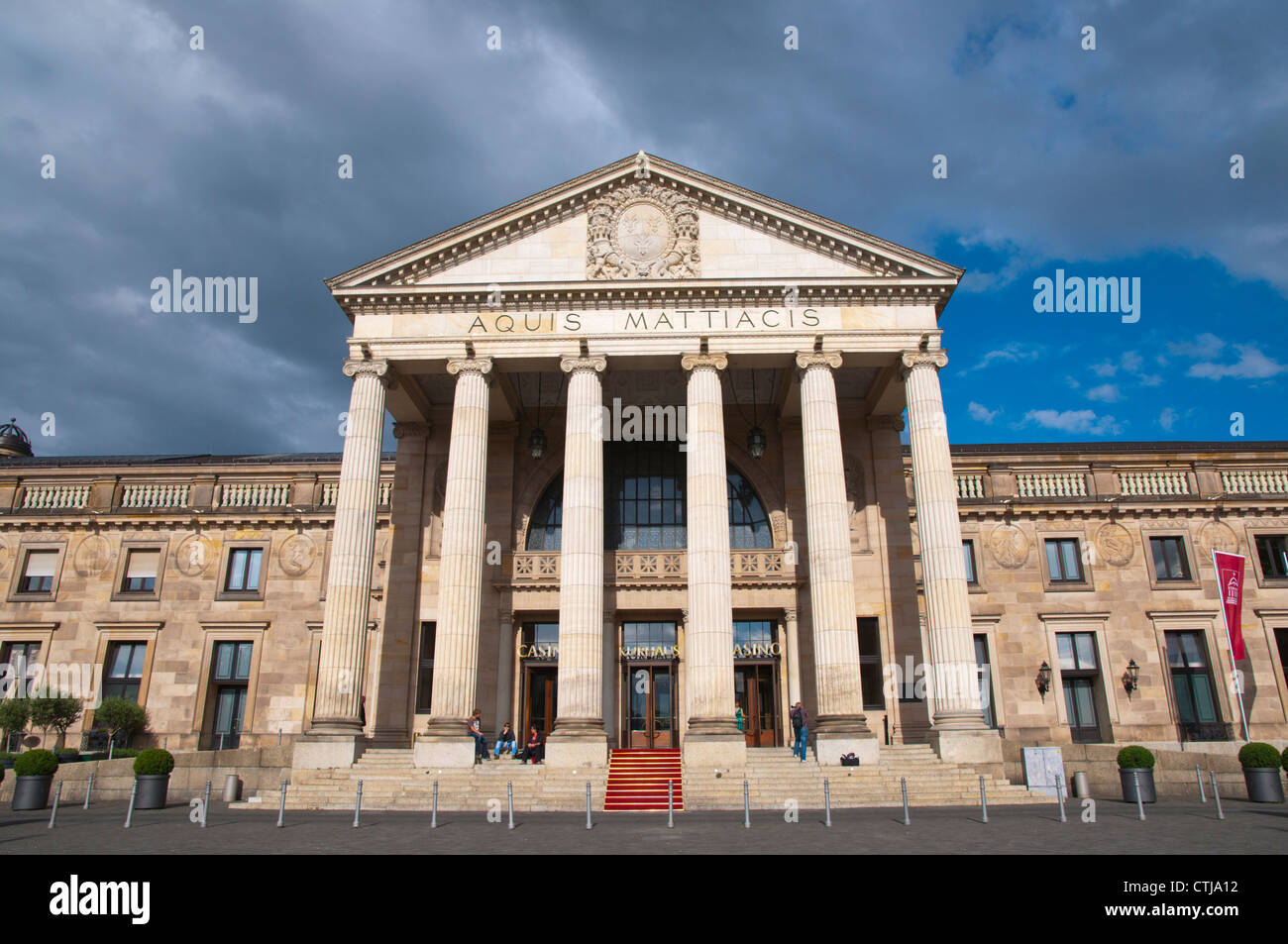 Kurhaus building (1907) housing the famous Spielbank casino Wiesbaden city state of Hesse Germany Europe Stock Photo
