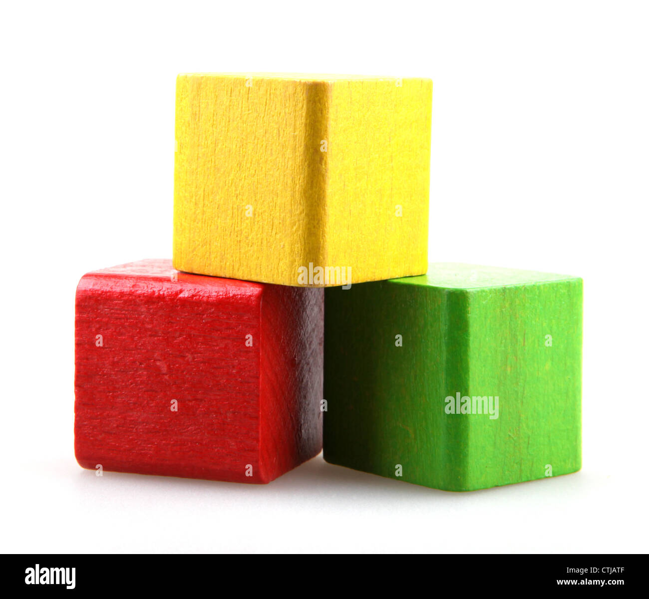 Kids building tower of blocks Cut Out Stock Images & Pictures - Alamy