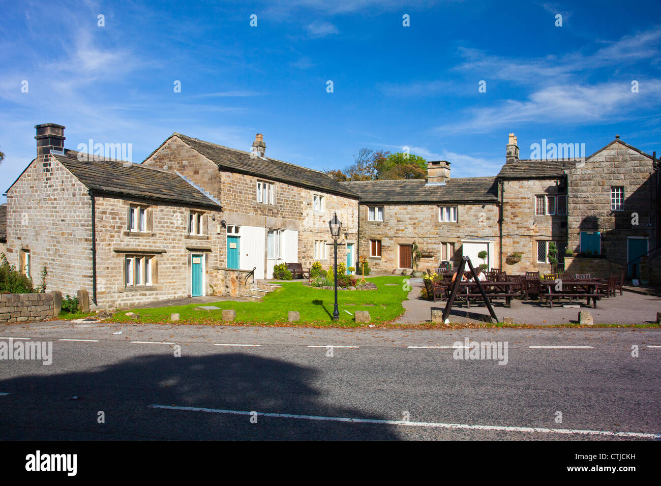 Renovated cottages attached to The Fox House Inn in the Peak District