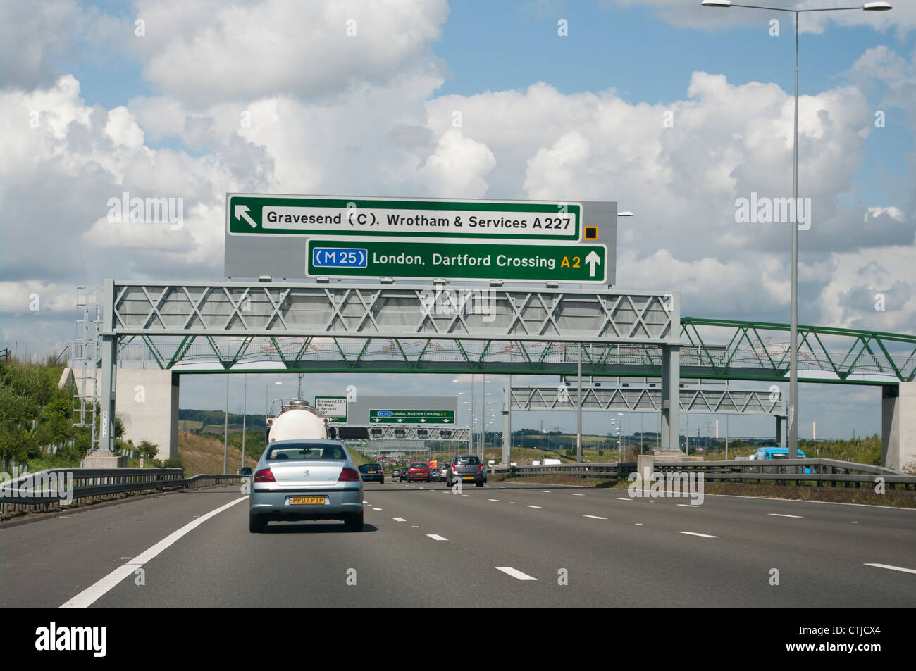 A2 Dual Carriageway Near Gravesend Kent UK With Cars Vehicles Traffic Stock  Photo - Alamy