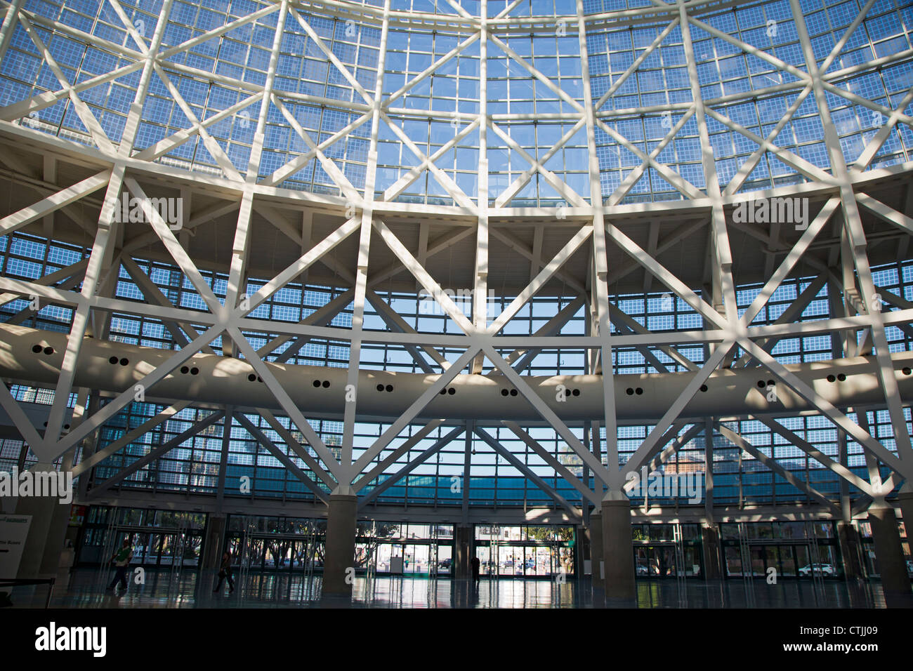 Los Angeles, California - The lobby of the Los Angeles Convention Center. Stock Photo