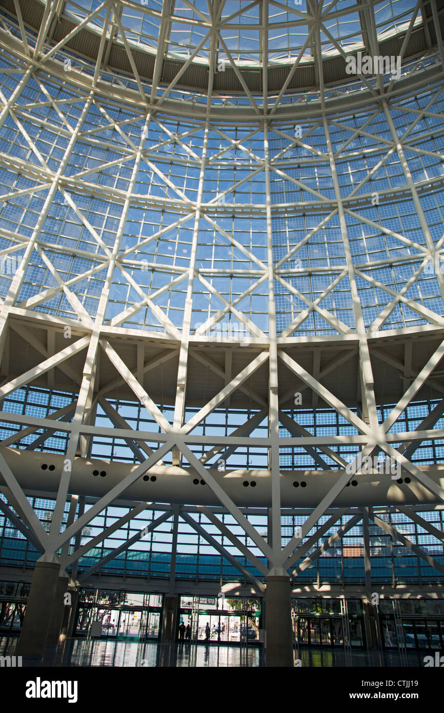 Los Angeles, California - The lobby of the Los Angeles Convention Center. Stock Photo