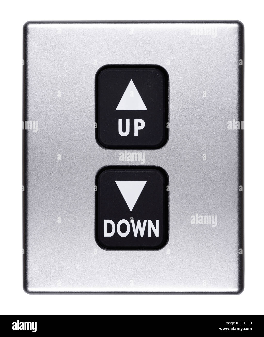 Up and Down buttons Stock Photo