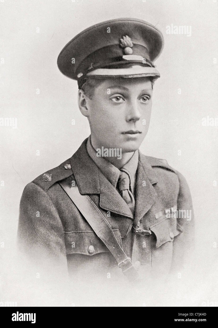The Prince of Wales, later King Edward VIII, and then The Duke of Windsor, 1894 – 1972. Seen here in uniform during World War I Stock Photo