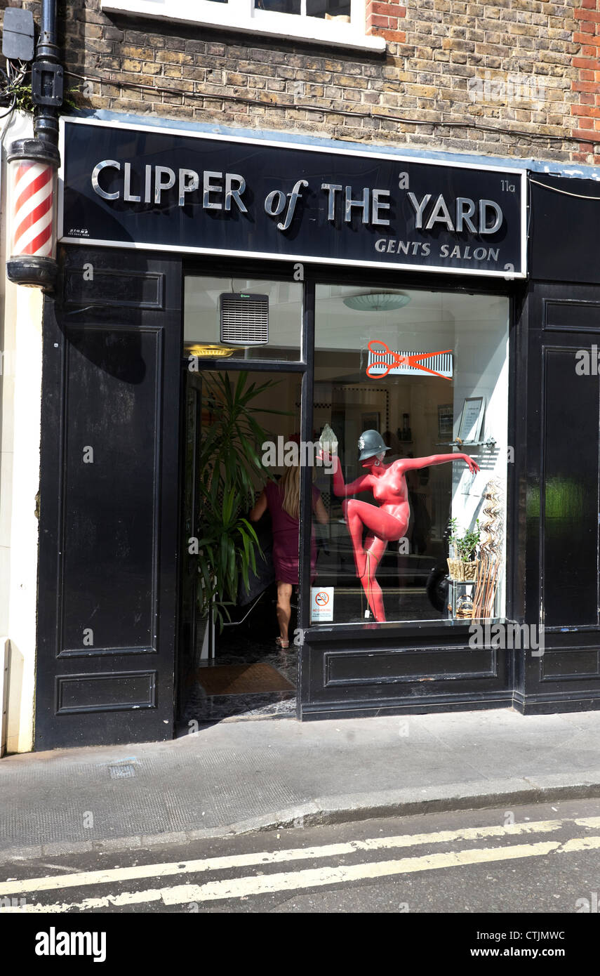 Clipper of the Yard, barber shop, London, England, UK Stock Photo