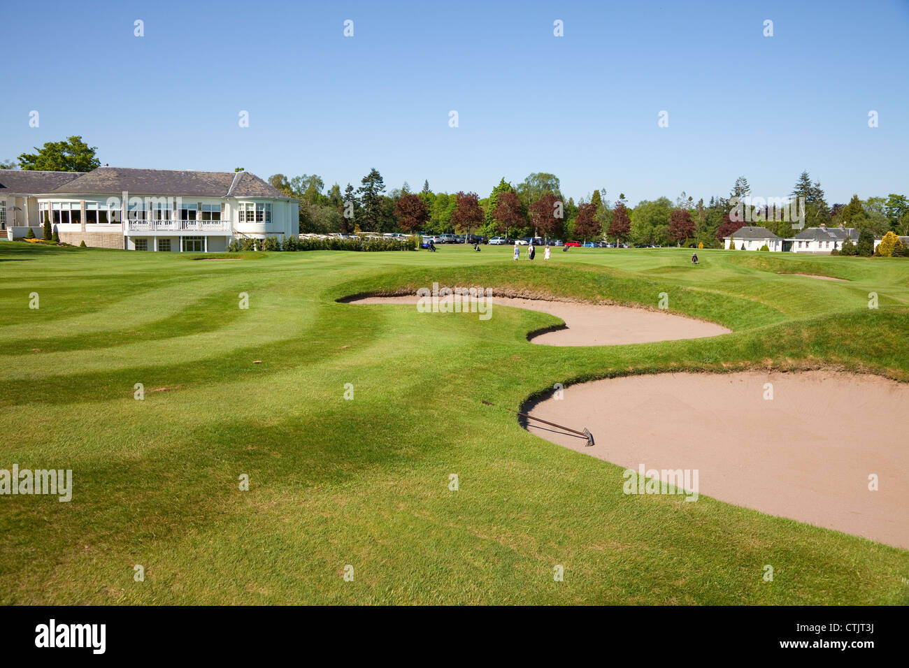 Gleneagles Golf Course with the Dormie House restaurant and Club rooms Stock Photo