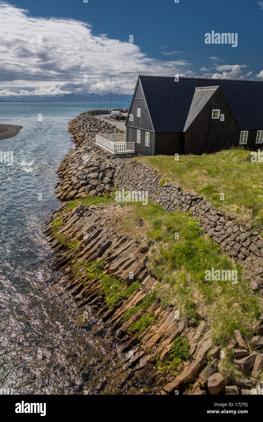 Vesturfarasetrid museum (The Icelandic Emigration Centre) Hofsos, Iceland  Stock Photo - Alamy