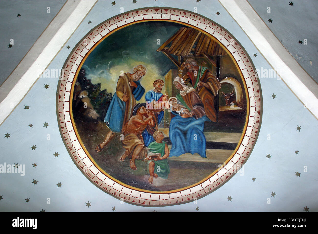 Traditional nativity christmas painting hi-res stock photography and ...