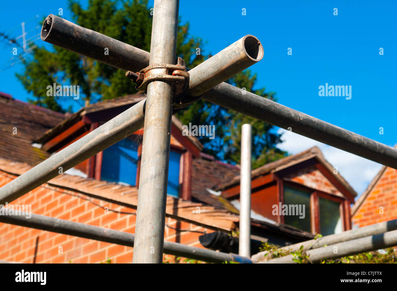 Scaffolding Joint Stock Photo Alamy