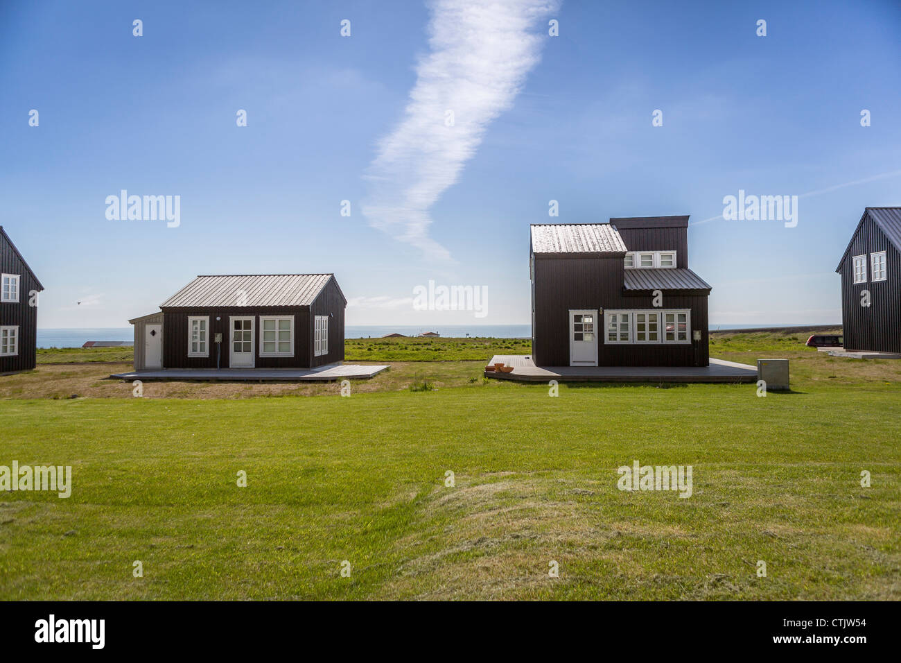 Guest houses in Hellnar, Snaefellsnes Peninsula, Iceland Stock Photo