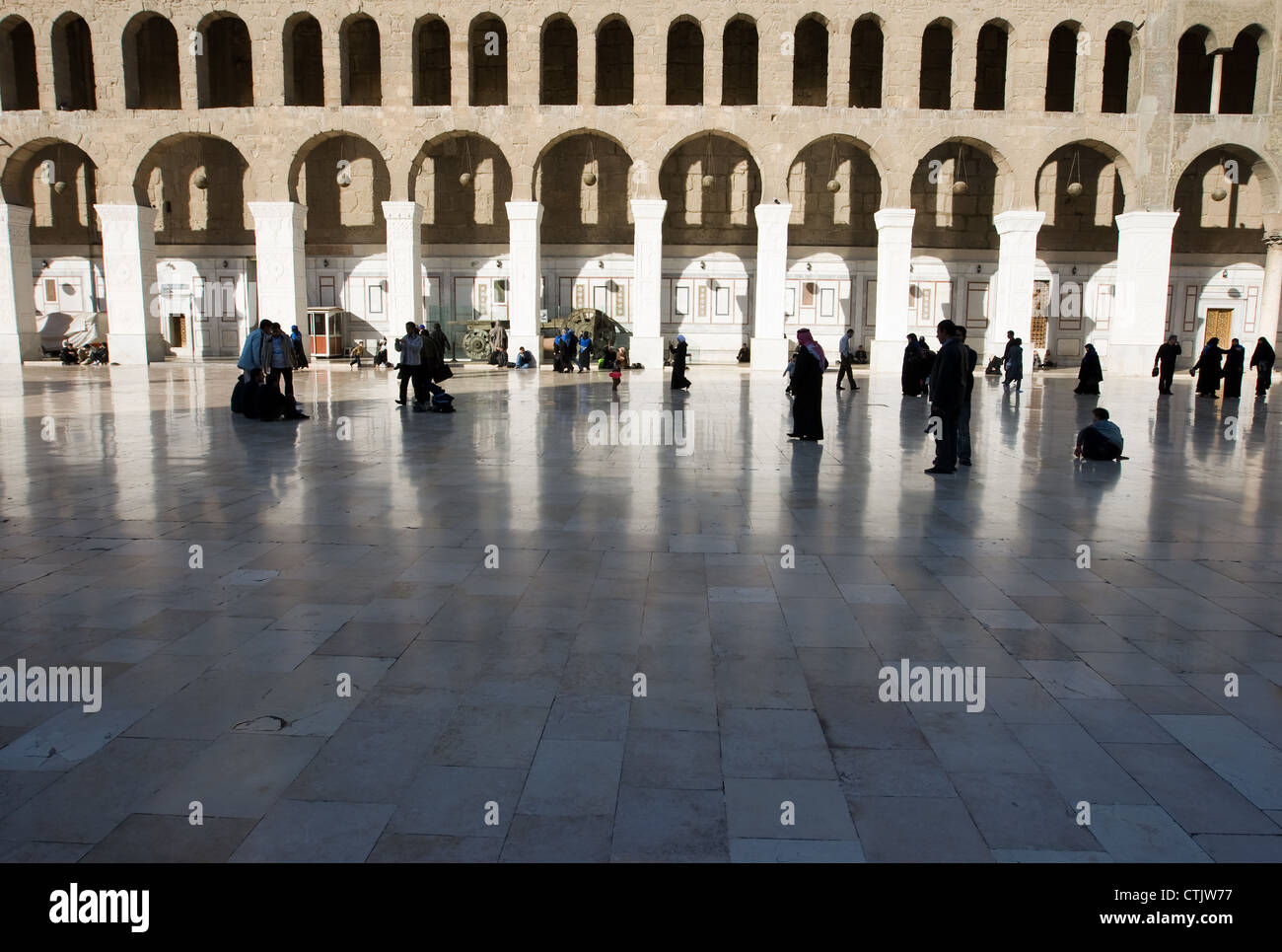 The Umayyad Mosque, the Great Mosque of Damascus, Syria Stock Photo