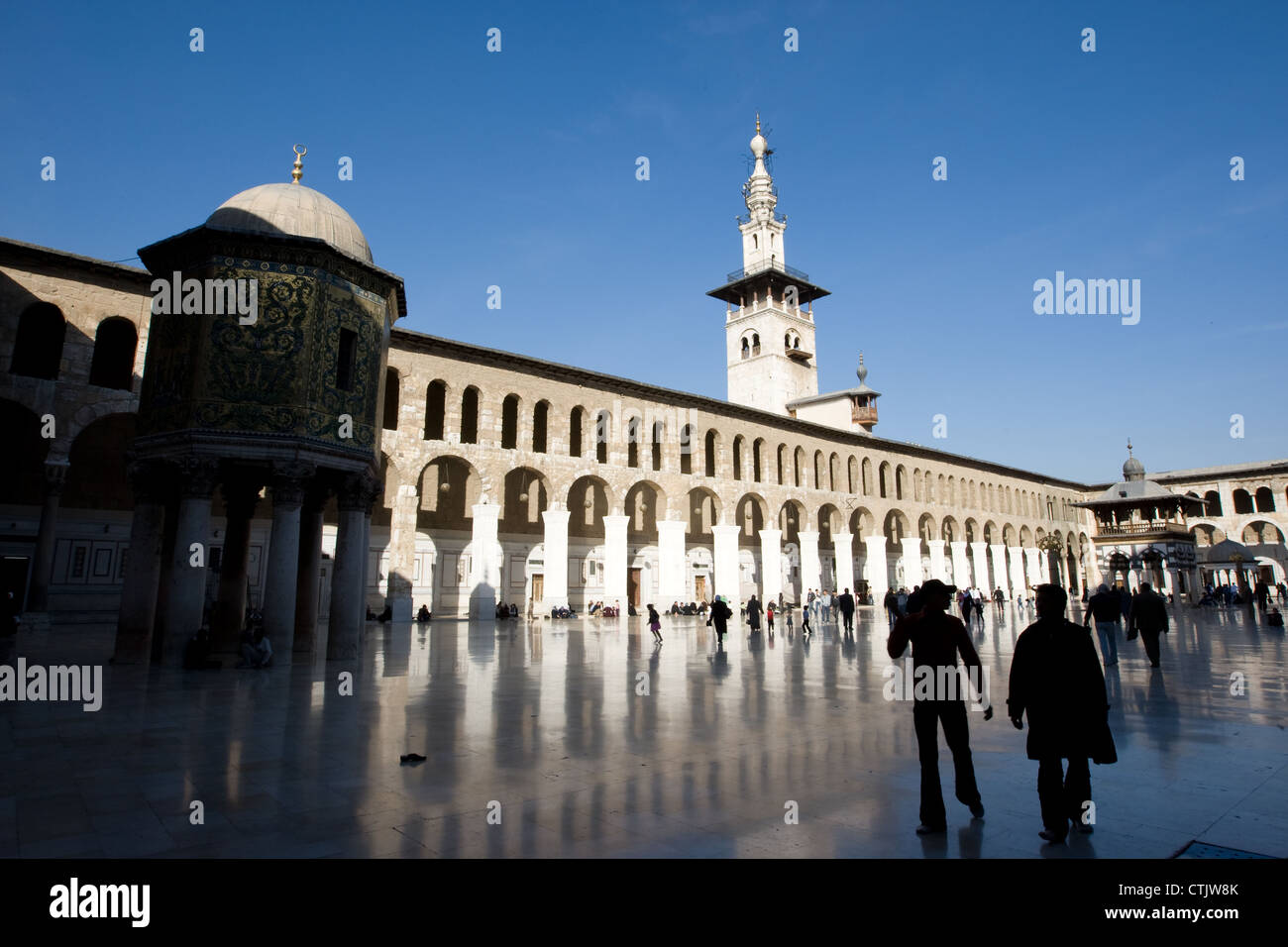 The Umayyad Mosque, the Great Mosque of Damascus, Syria Stock Photo