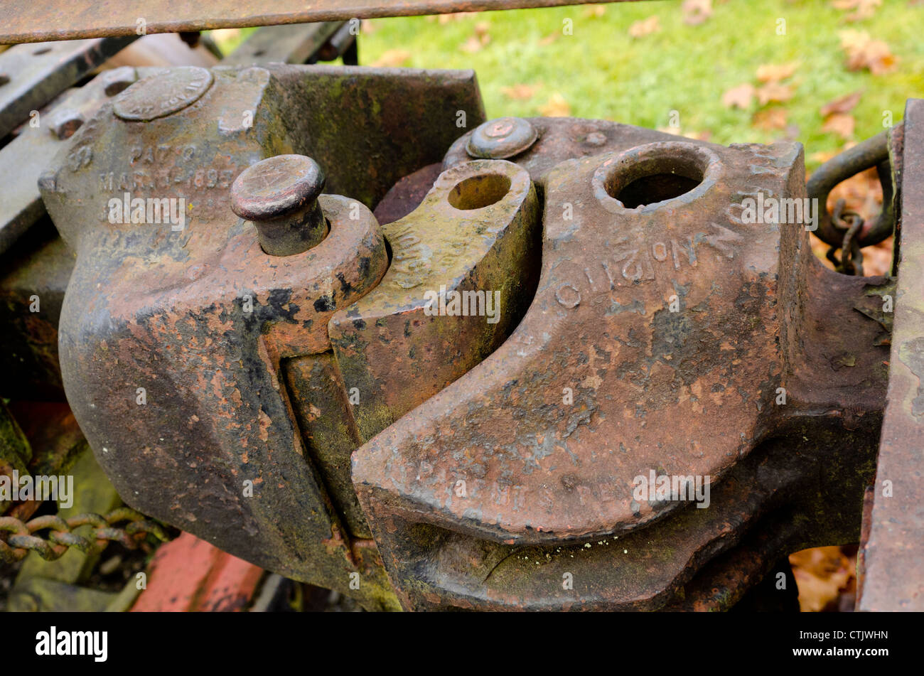 Connector for railroad train car Stock Photo Alamy
