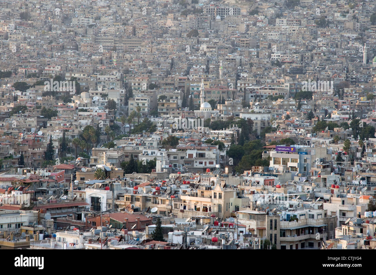 Damascus cityscape, Syria Stock Photo Alamy
