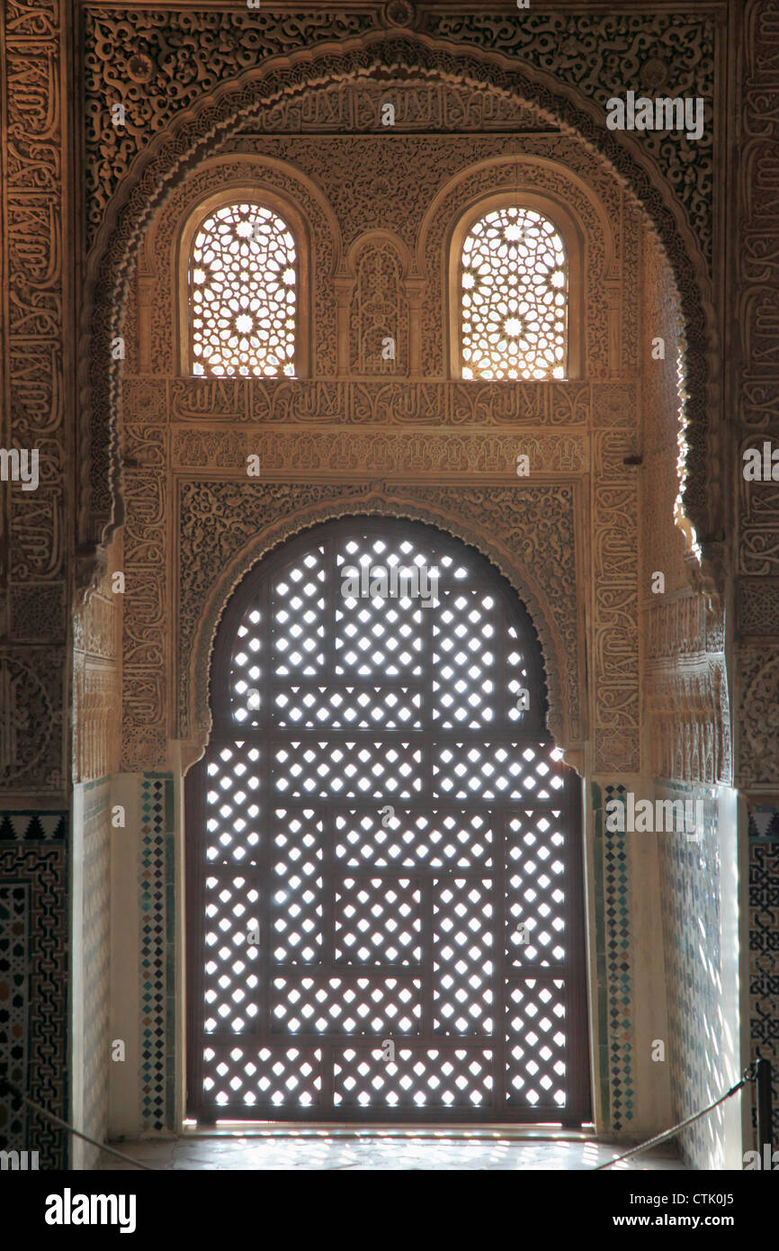 Spain, Andalusia, Granada, Alhambra, Salon de los Embajadores Stock Photo Alamy