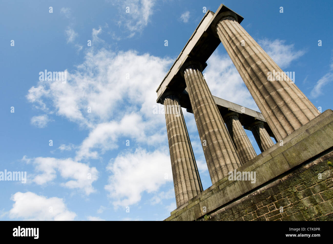 The National Monument of Scotland, Edinburgh Stock Photo