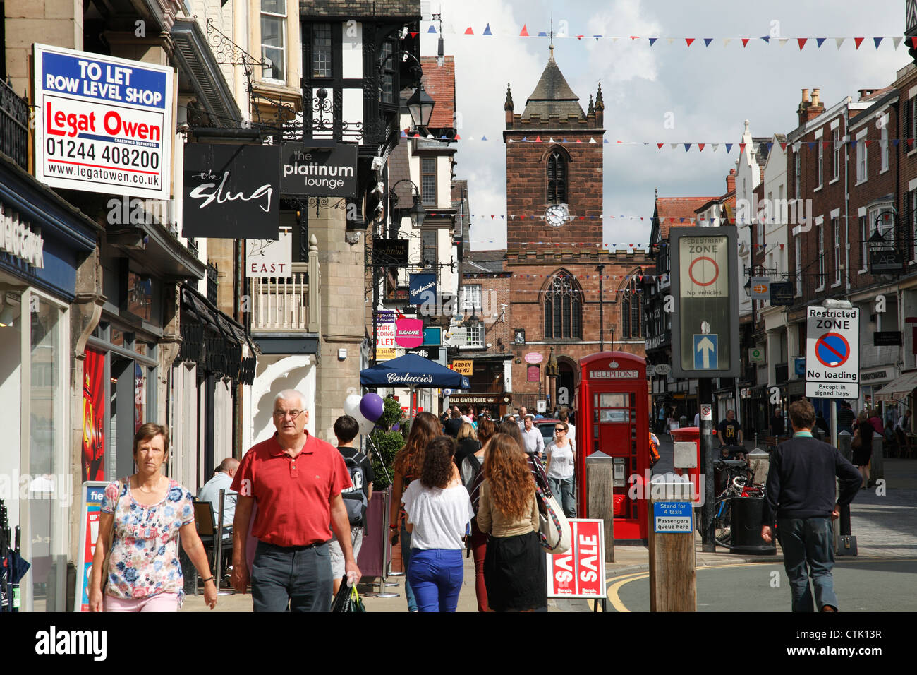 Bridge Street, Chester, Cheshire, England, U.K. Stock Photo