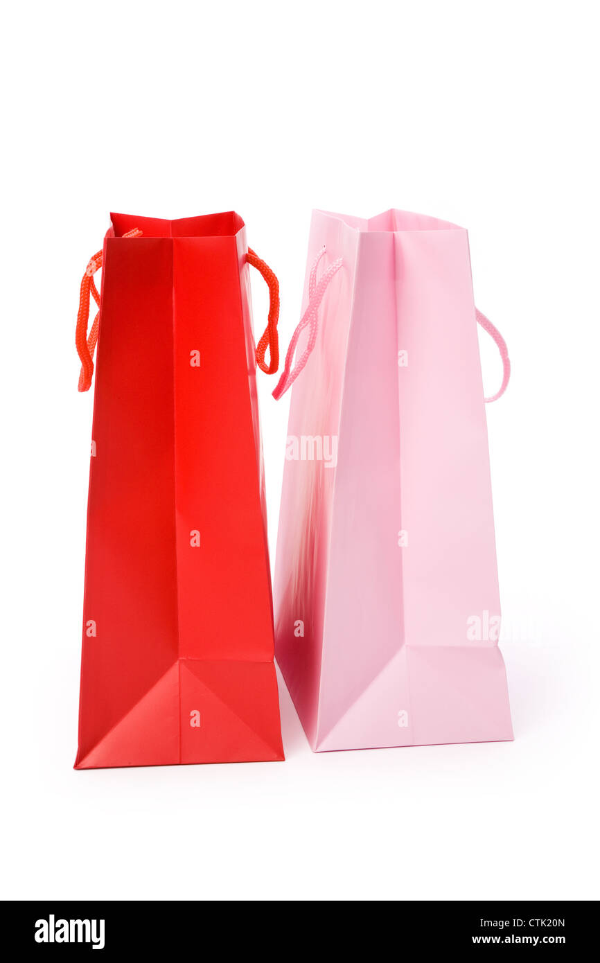 Shopping Bag with white background Stock Photo