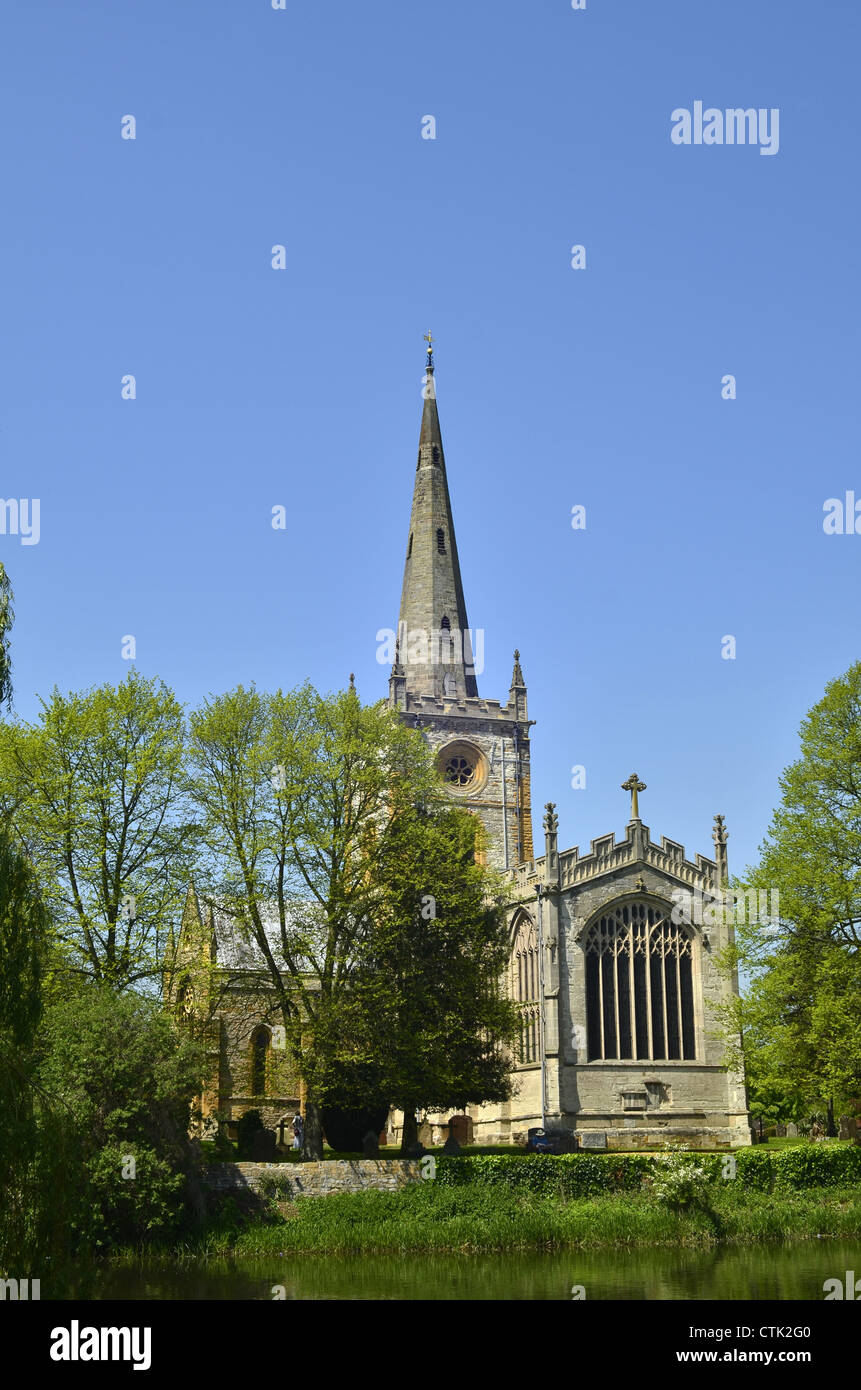Holy Trinity Church and River Avon, Stratford upon Avon, Warwickshire ...