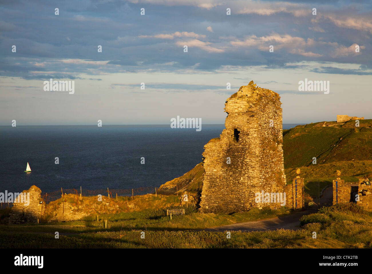 Old Castle At The Old Head Of Kinsale; County Cork, Ireland Stock Photo
