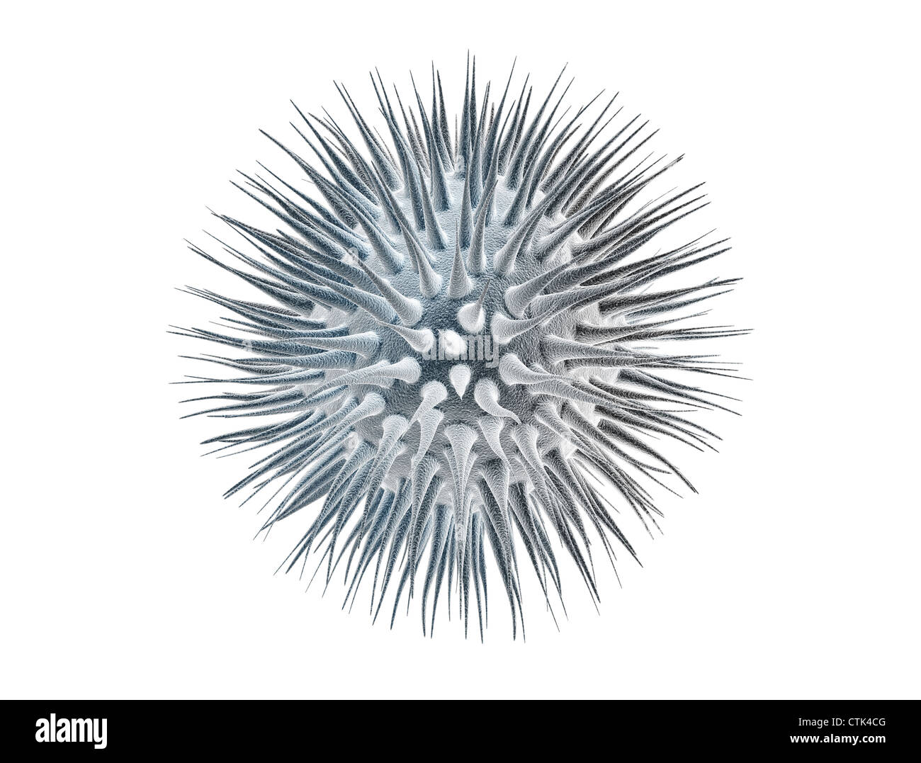 Virus cell isolated on black background Stock Photo - Alamy