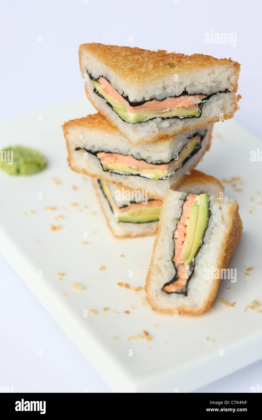 Deep fried Sushi sandwich Stock Photo Alamy