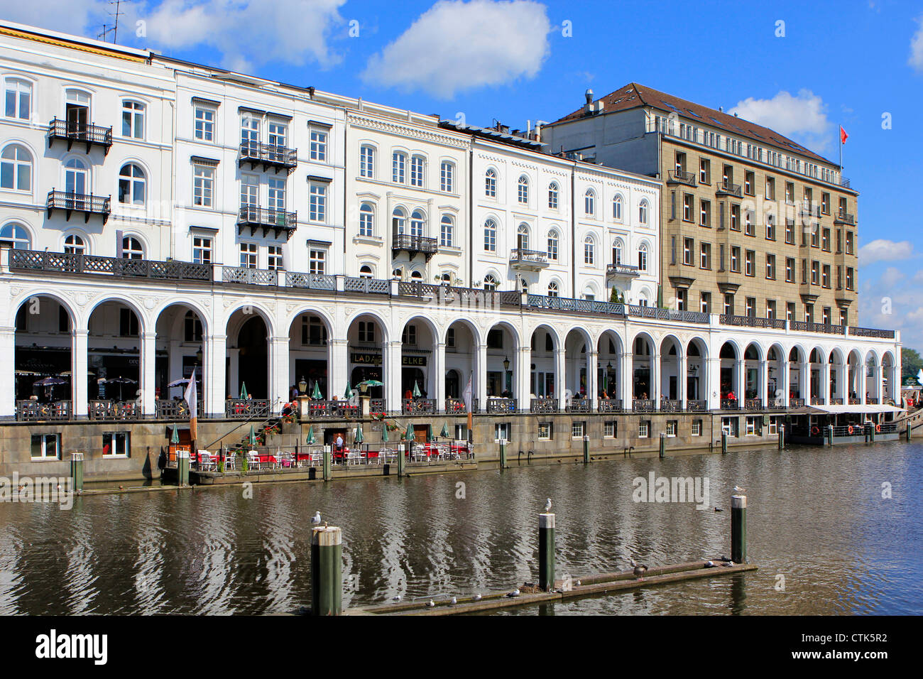 Germany, Hanseatic City Hamburg, Alsterarkaden Stock Photo - Alamy