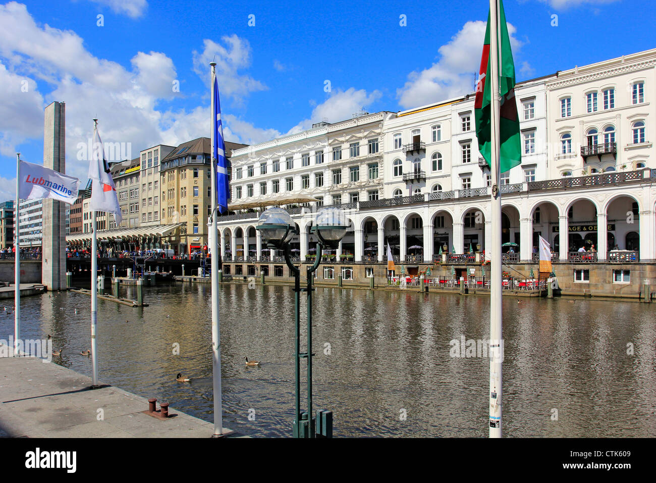 Germany, Hanseatic City Hamburg, Alsterarkaden Stock Photo - Alamy