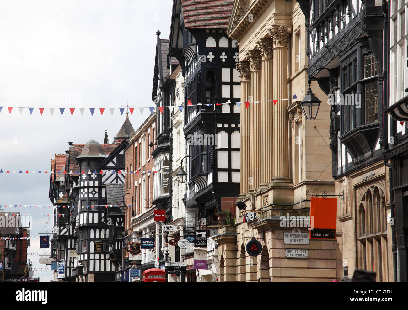 Eastgate Street, Chester, Cheshire, England, U.K Stock Photo Alamy