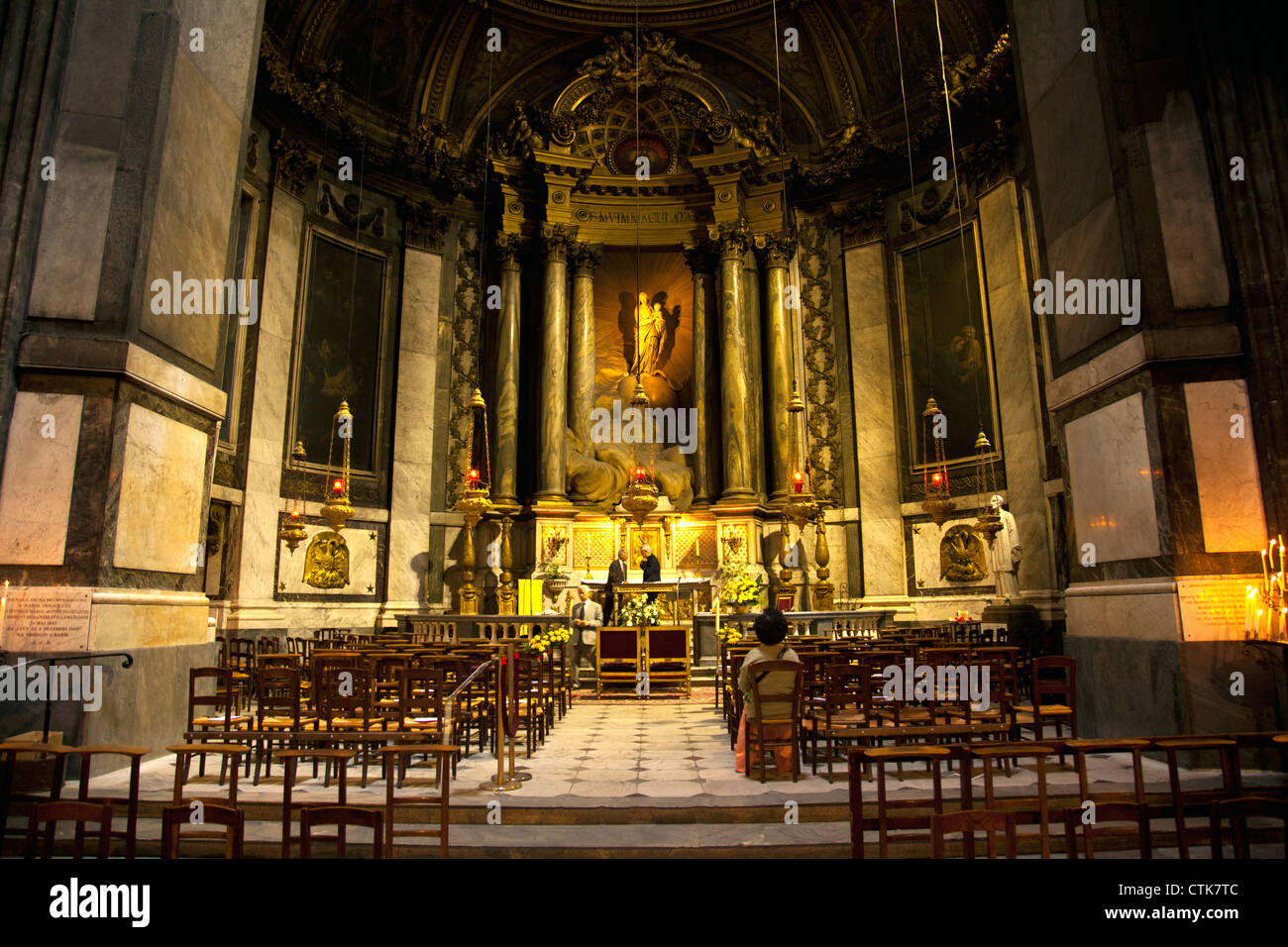 The Chapelle de la Vierge in StSulpice church in Paris France Stock