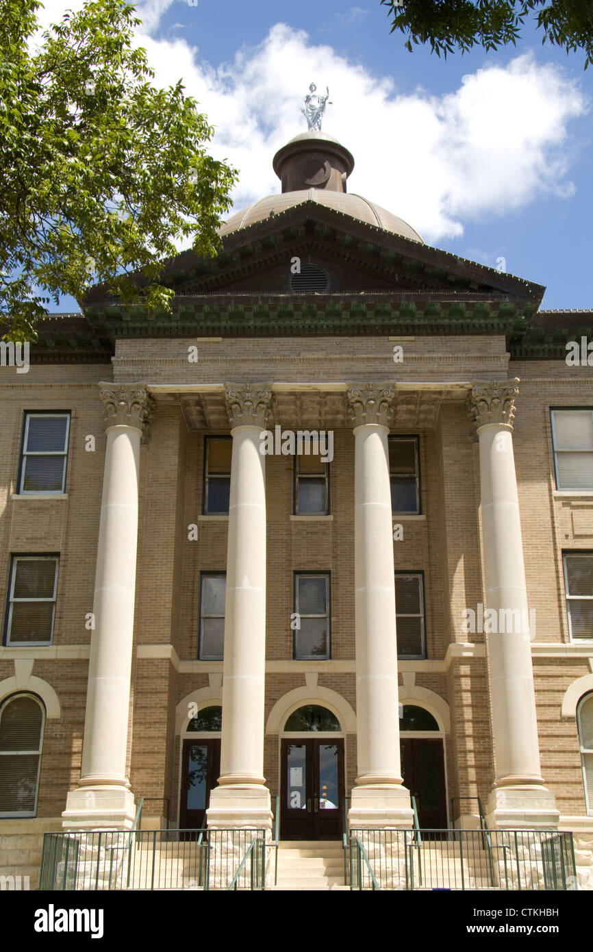 Hays County Courthouse in San Marcos, Texas Stock Photo