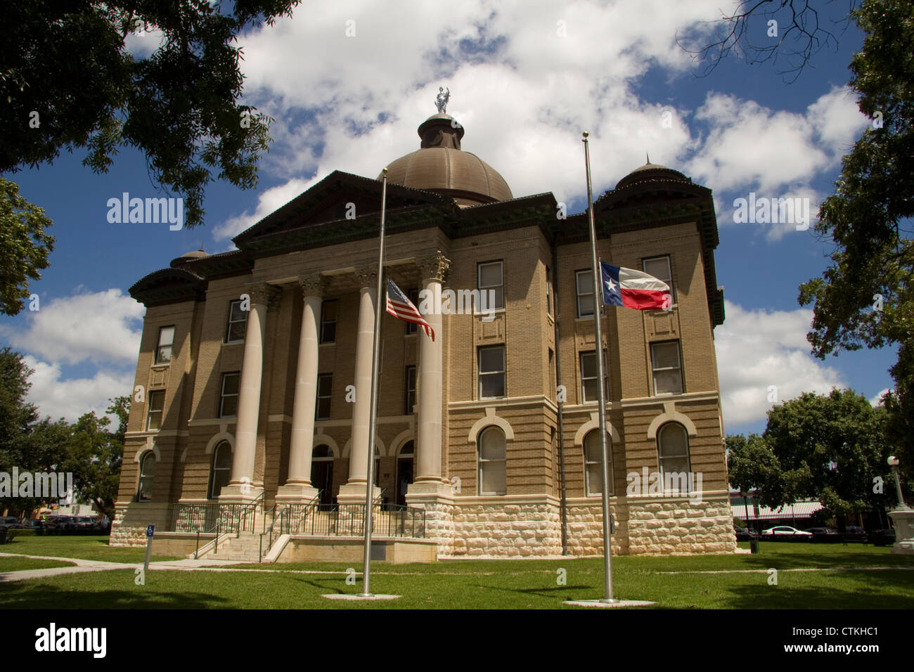 Hays County Courthouse in San Marcos, Texas Stock Photo