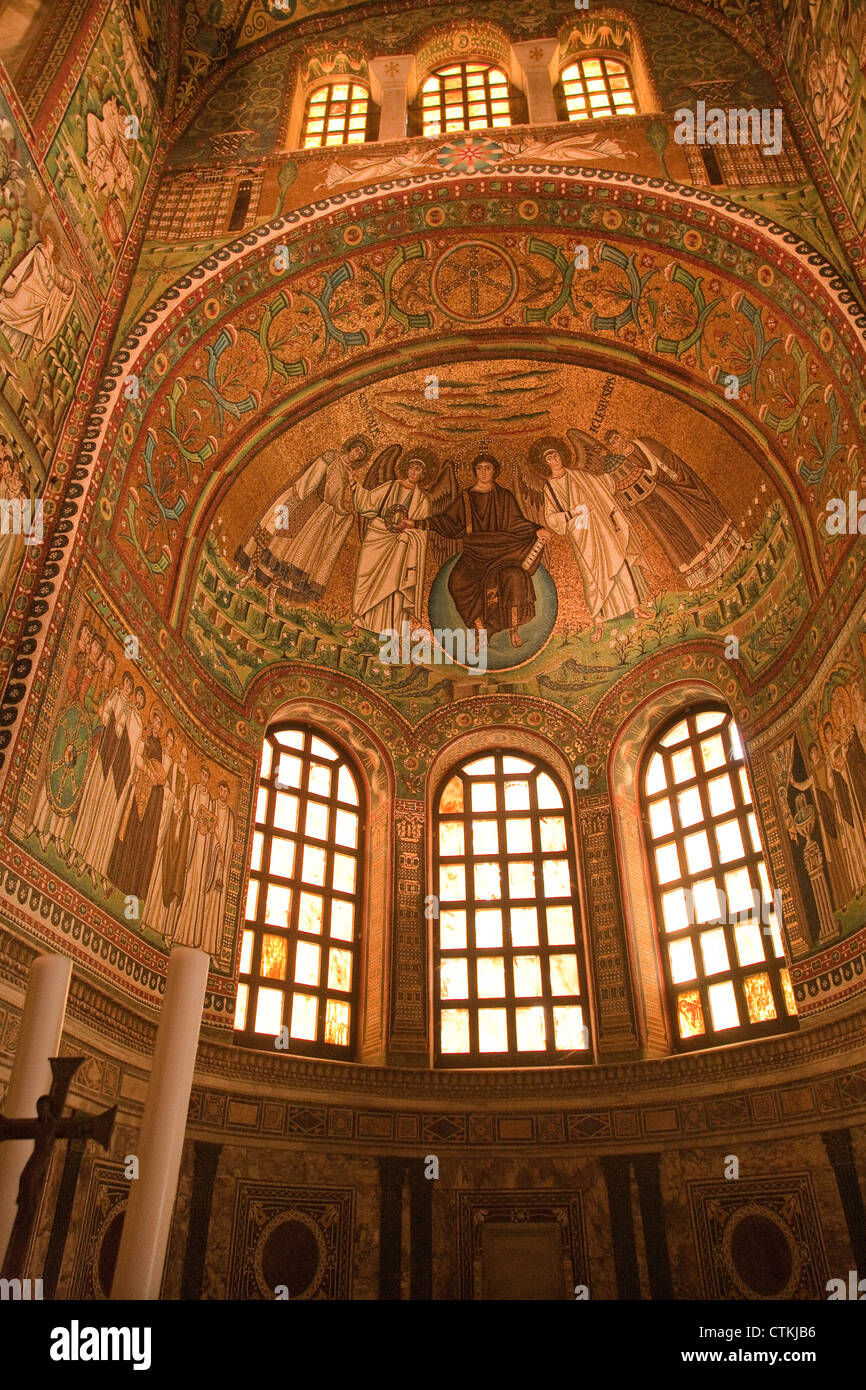 Decorated Interior Of The Basilica Of San Vitale In Ravenna