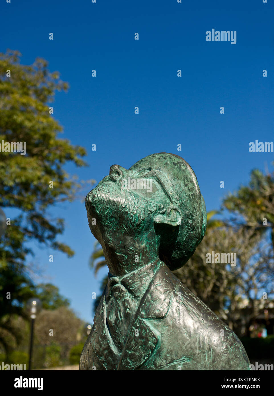 The Statue of Konstantin Tsiolkovsky, the Father of Cosmonautics in the