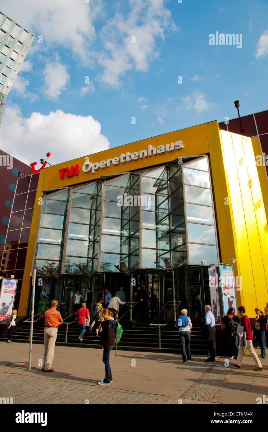 TUI operettenhaus concert and events hall exterior Spielbudenplatz square Hamburg Germany Europe Stock Photo