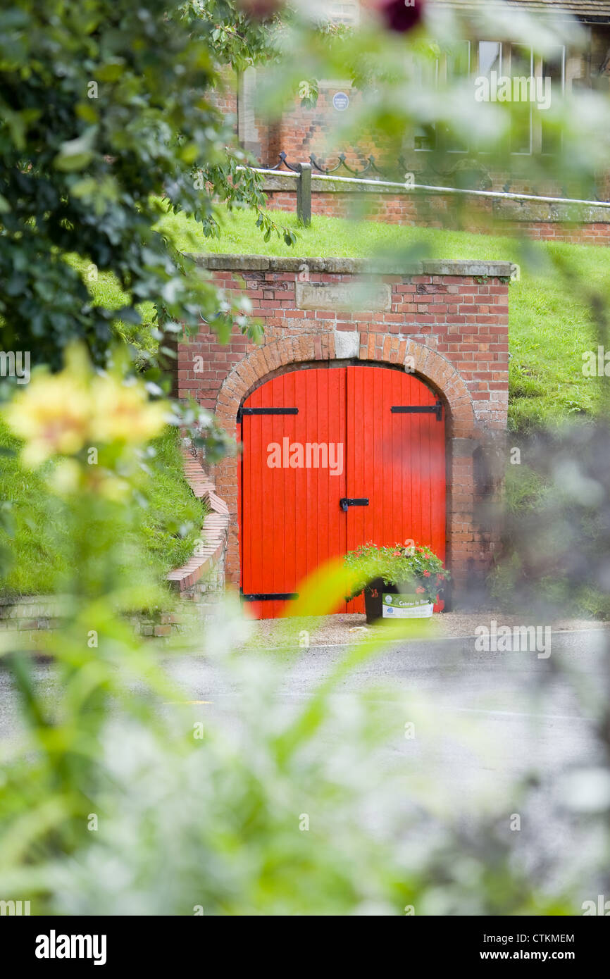 The old horse drawn fire engine station in the market town of Caistor ...