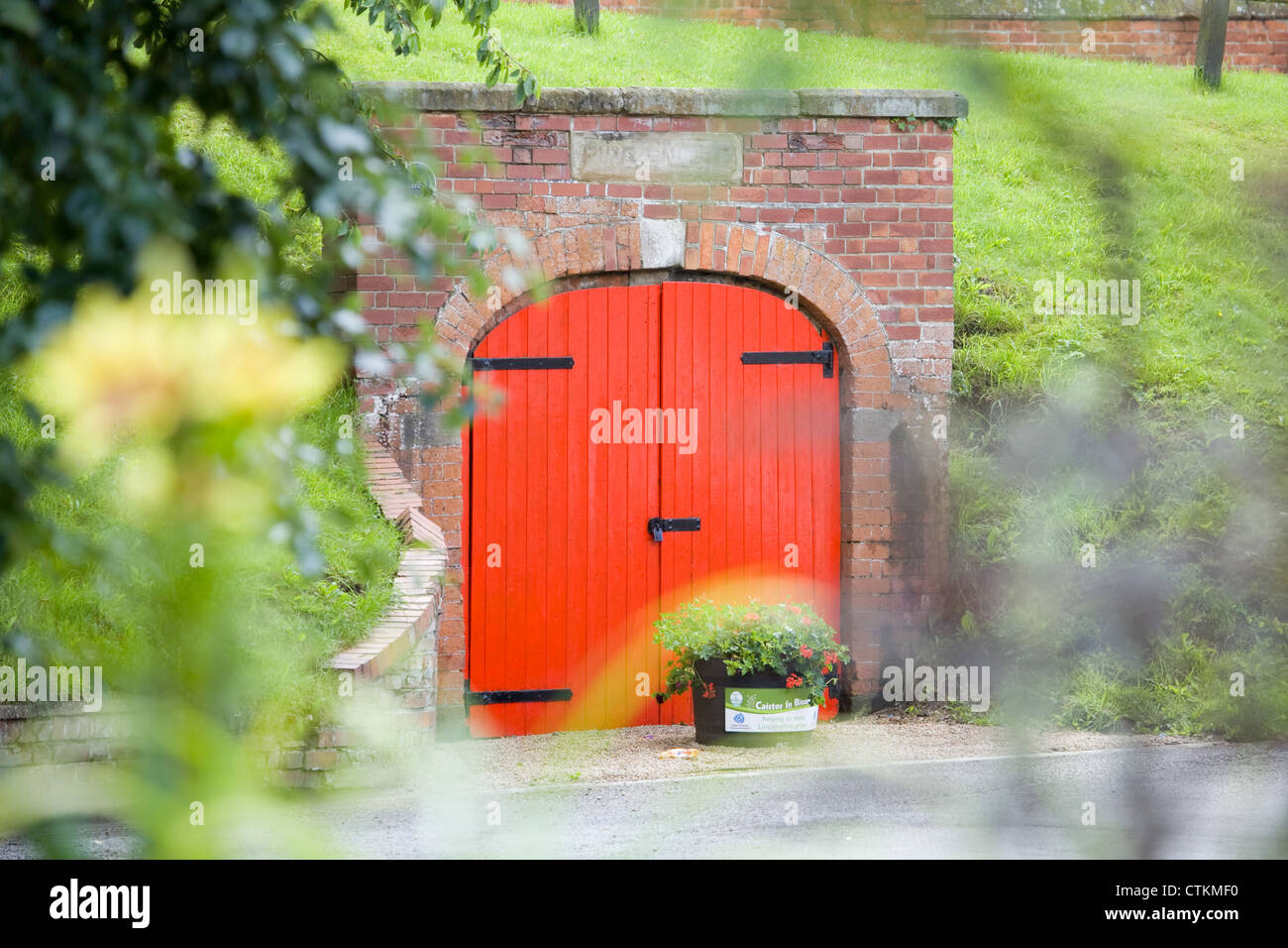 The old horse drawn fire engine station in the market town of Caistor ...