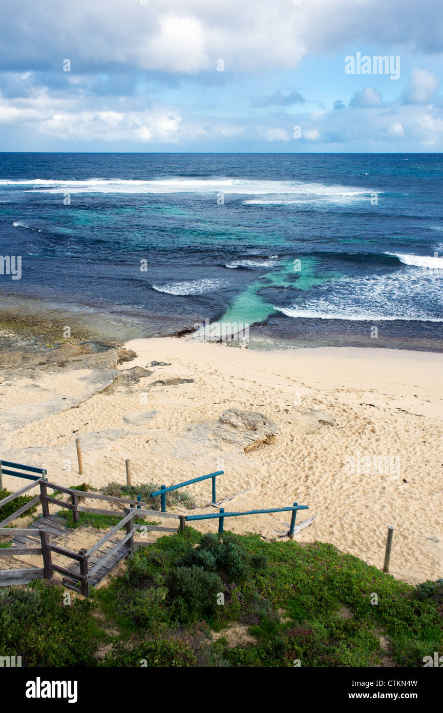 Surfers Point at Margaret River in Western Australia Stock Photo