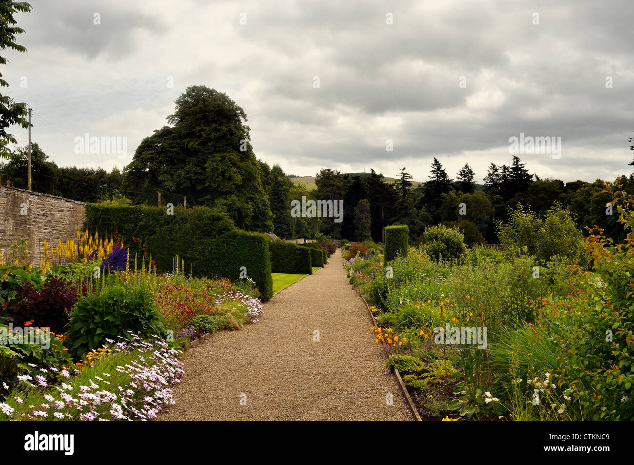 Hercules Garden in Blair Castle gardens is a stunning 9 acre walled garden recently restored to