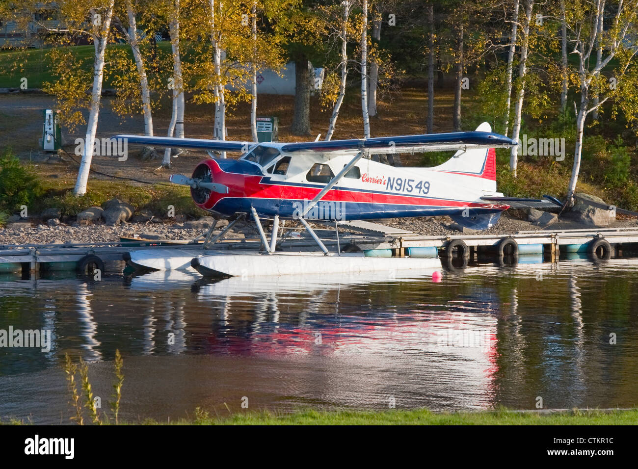 Seaplane on Moosehead Lake near Greenville Maine Stock Photo - Alamy