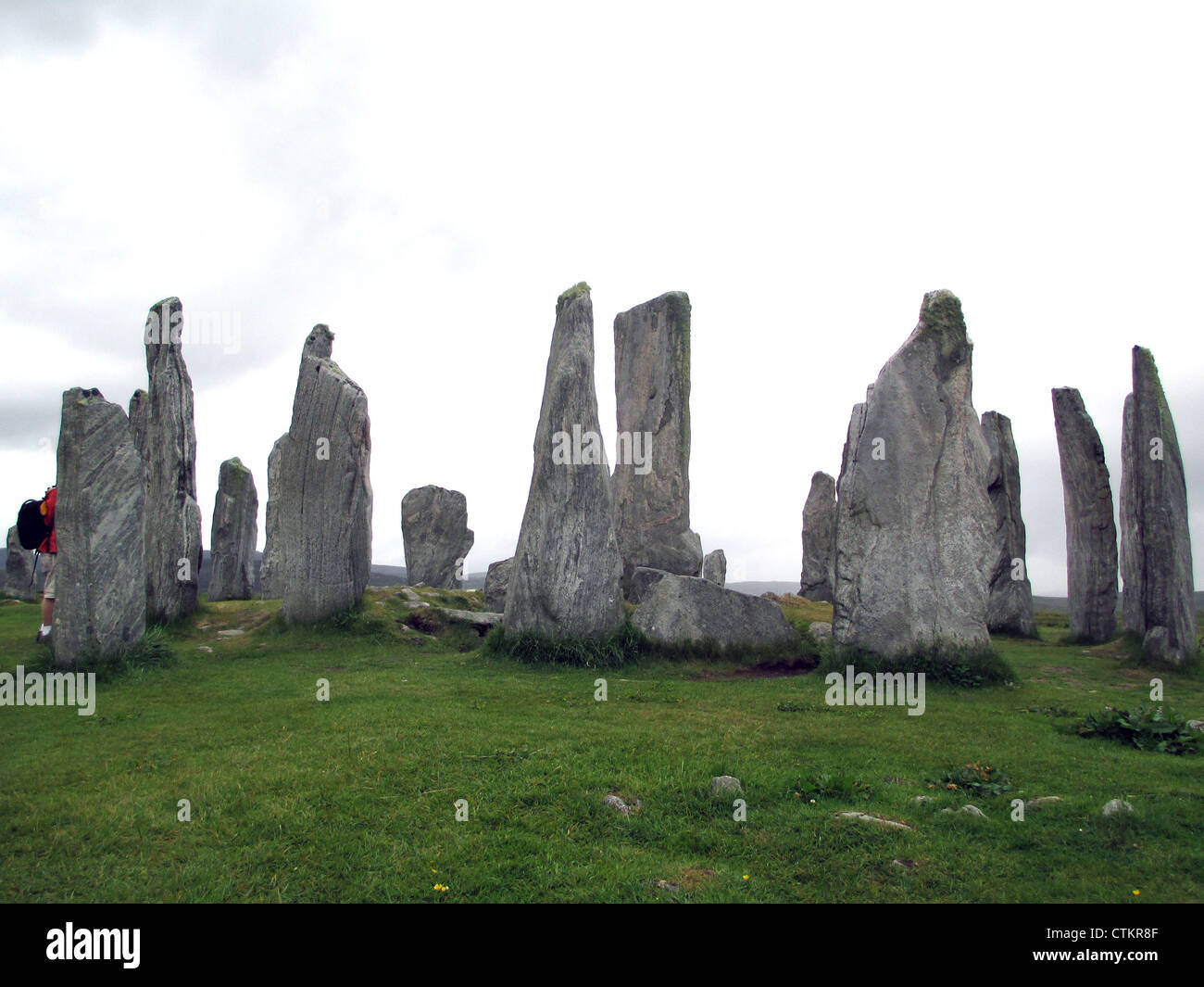 CALLANISH STONES  Main group near Callanish village on west coast of Lewis in the Outer Hebrides of Scotland. Photo Tony Gale Stock Photo