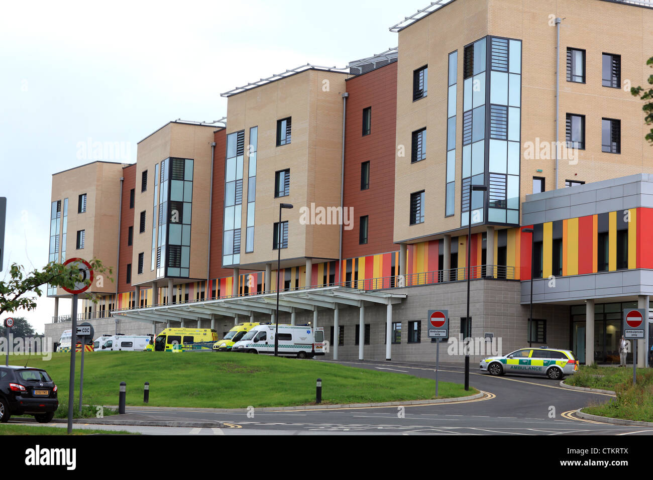The University Hospital of North Staffordshire - Emergency Unit Stock Photo