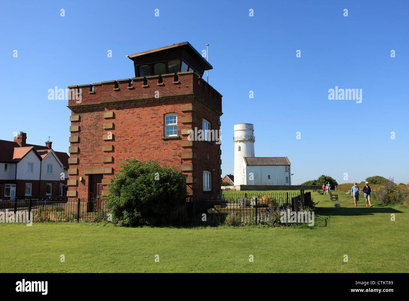Coast watch tower, Hunstanton Norfolk UK Stock Photo