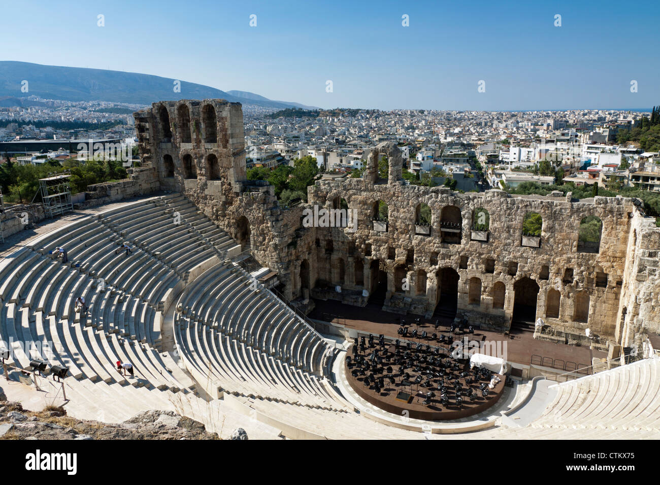 Amphitheatre athens hi-res stock photography and images - Alamy