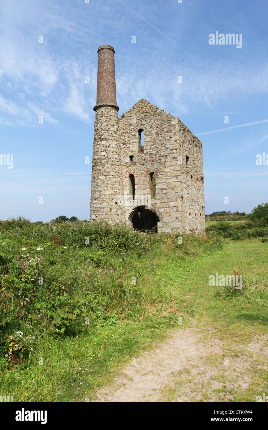 Cornish tin mine Stock Photo