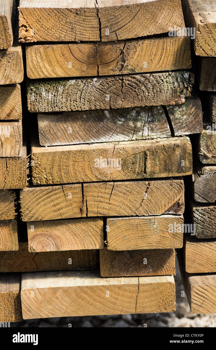 Stack of dried lumber for use in construction Stock Photo Alamy