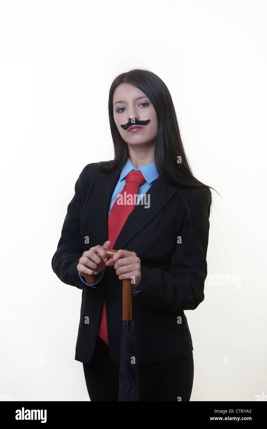 Woman wearing mans suit hi-res stock photography and images - Alamy