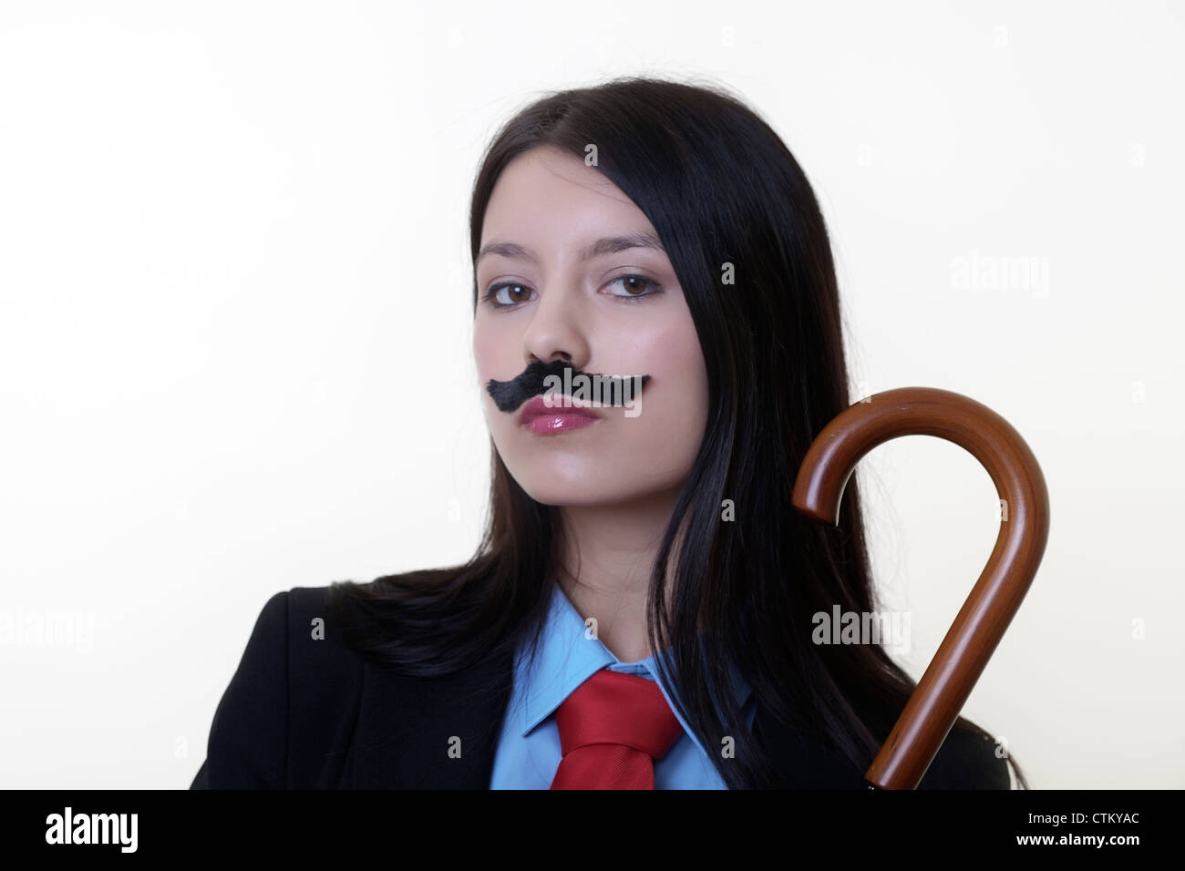 Woman wearing mans suit hi-res stock photography and images - Alamy