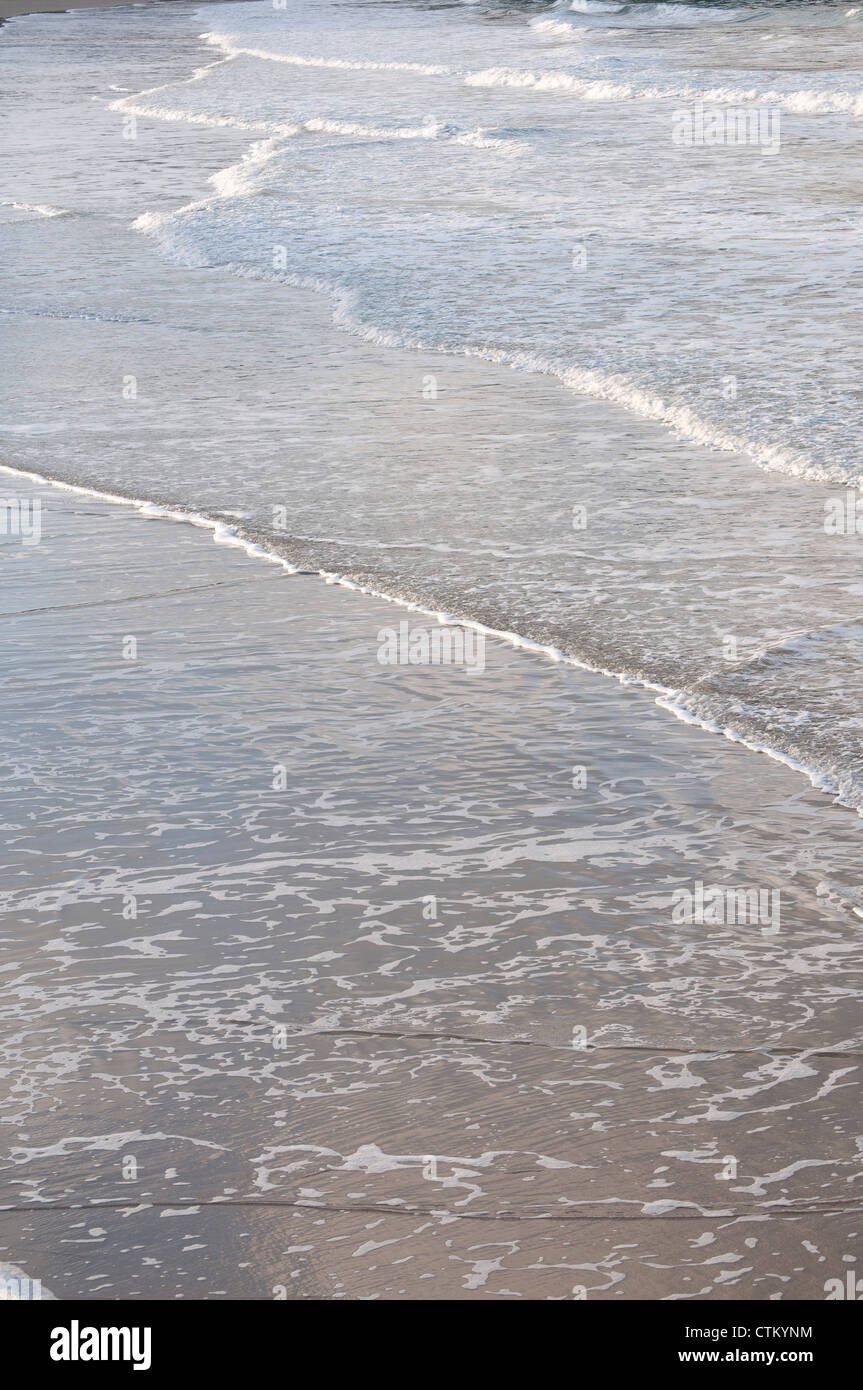 vague mer plage beach of Dinard wave Stock Photo