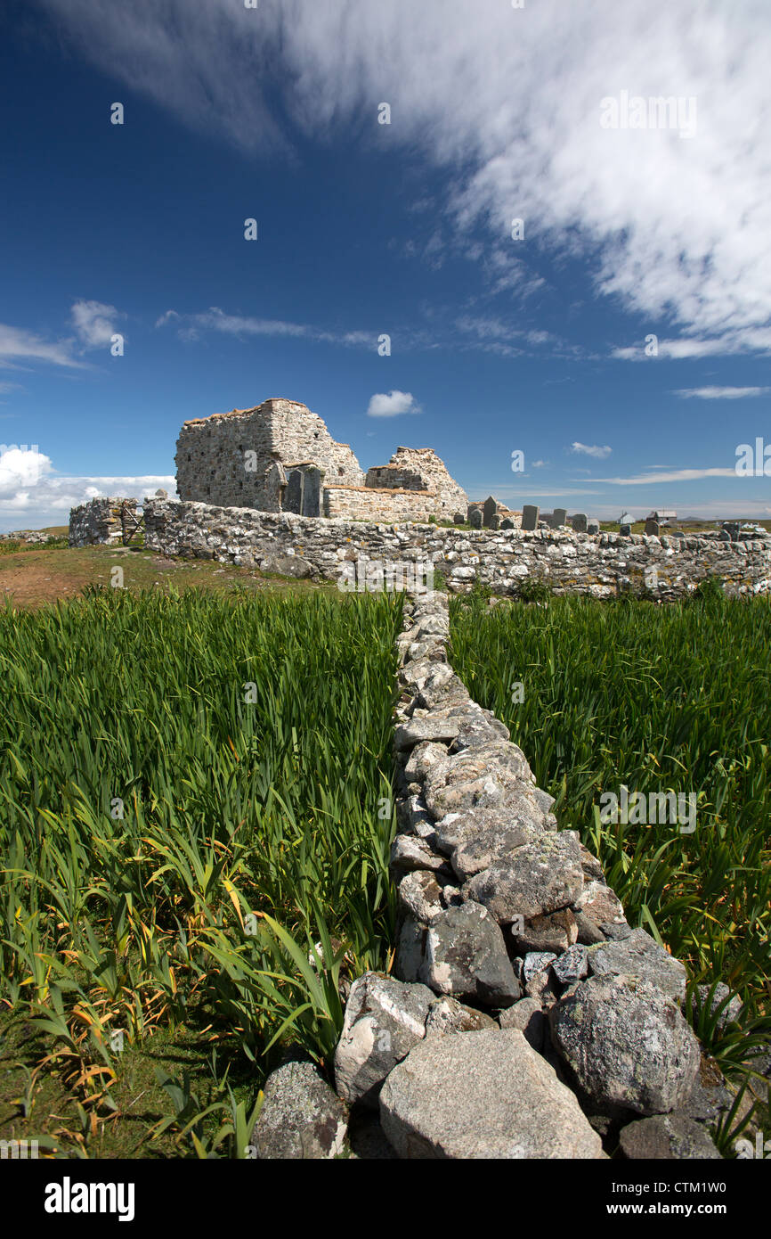 Isle of North Uist, Scotland. Picturesque view of 13th century Trinity